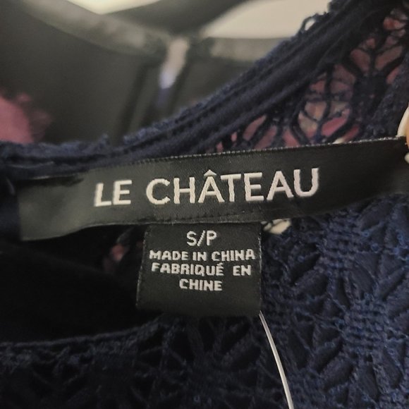 Le Chateau Navy Blue Mini Dress - Picture 11 of 14